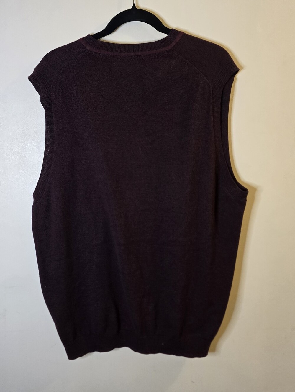Tasso Elba Sweater vest Maroon Heather Mens XL - Picture 4 of 4